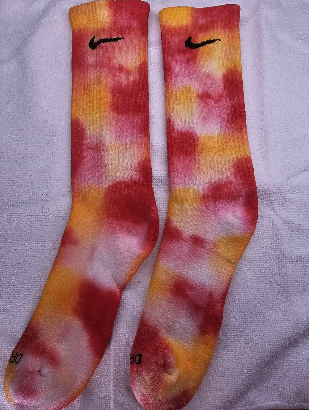🌅☀️Nike Socks Custom Tye Dye "Sunset Scene"🌅☀️